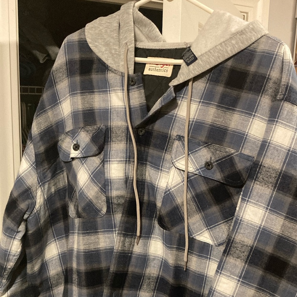 Wrangler hooded flannel